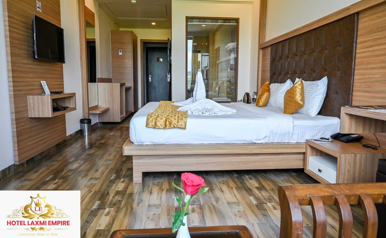 Guest room at Hotel Laxmi Empire
